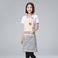 可爱日系韩版时尚围裙防油防污成人女士拼接小熊围腰工作服罩衣细节图