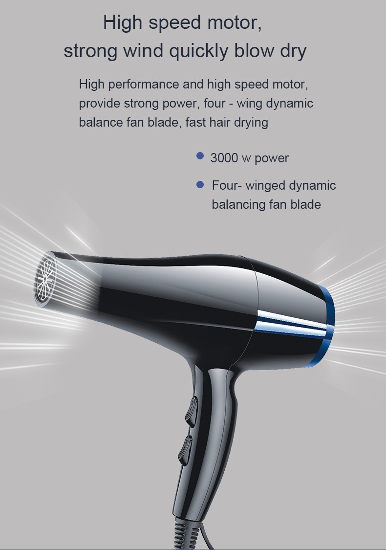 DALING-3005 hair dryer, high-power hair dryer, household cold and hot air hair dryer, wholesale cross-border detail image 7