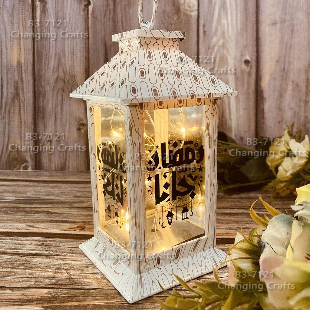 Ramadan plastic antique kerosene flame wind lamp Christmas creative decoration craft electronic candle stall goods import cross border approval Trembling sonic boom wedding road LED horse light soft decoration prop fireplace 098 details Picture