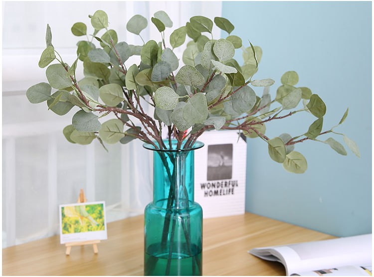 Wholesale of high-end artificial flowers, artificial plants, home decoration, money leaves, eucalyptus leaves, artificial flowers, artificial leaves and green plants detail image 11