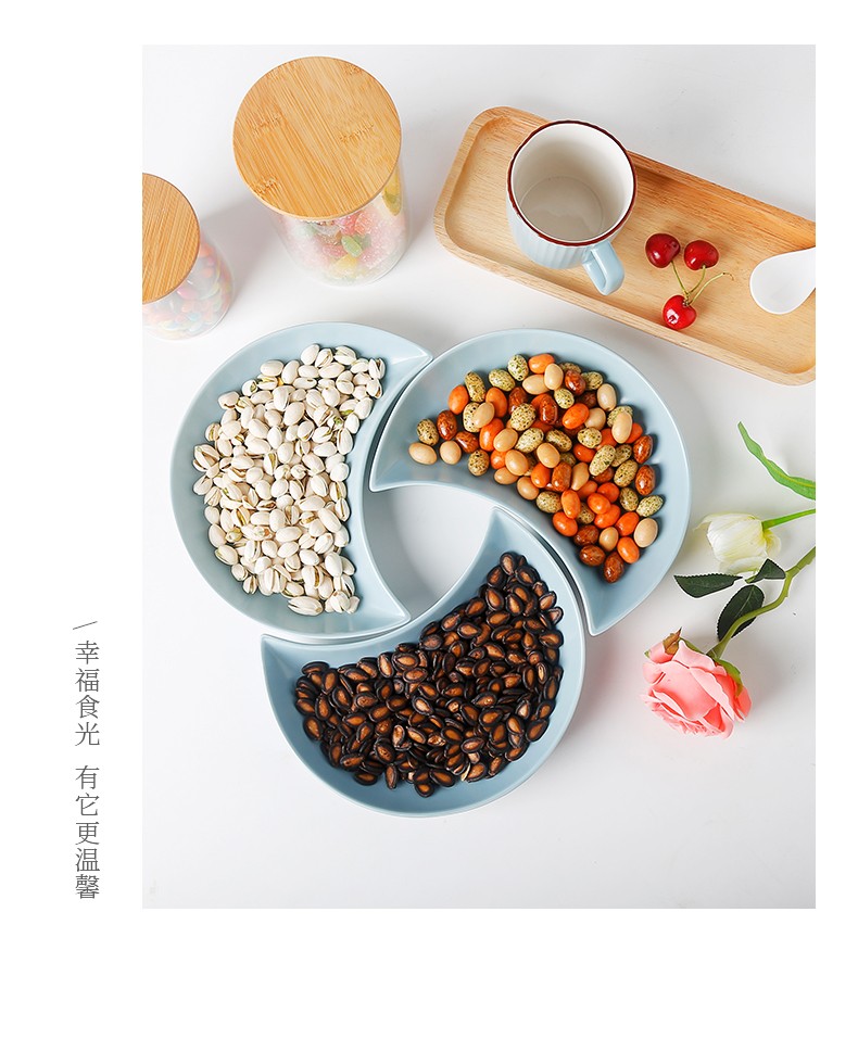 Tao Bao Wang Elegant Series Tableware 9-inch moon plate, vegetable plate, salad Plate, ceramic tableware pic 11
