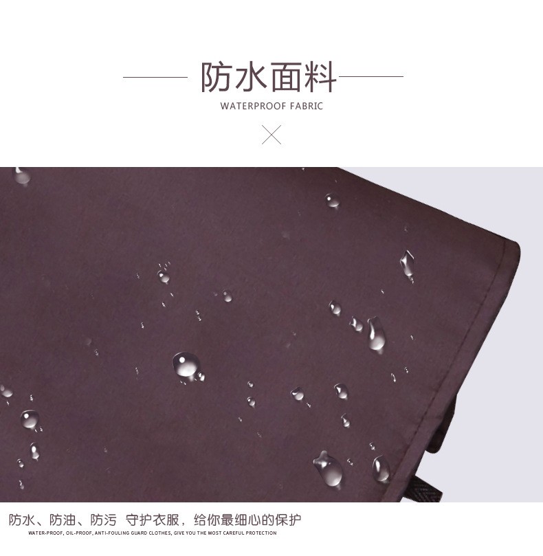 厂家批发番升韩版家居服三层复合防水印花刀叉围裙定LOGO。详情图9