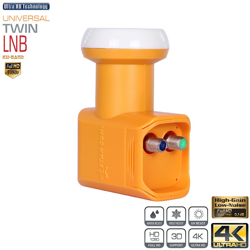 Starcom Ku Band Universal Twin LNB 0.3dB exported to Central Europe/Middle East/Africa pic 1
