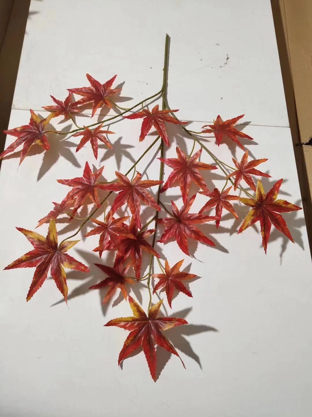 Canadian red maple branches, American big red maple, tactile red maple branches, artificial maple leaves, artificial red maple leaves, fake maple leaves, Xiangshan maple detail image 3