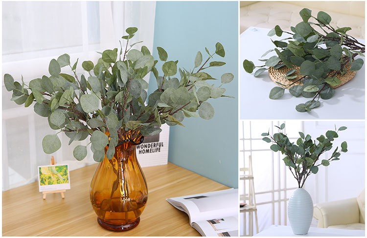 Wholesale of high-end artificial flowers, artificial plants, home decoration, money leaves, eucalyptus leaves, artificial flowers, artificial leaves and green plants detail image 10