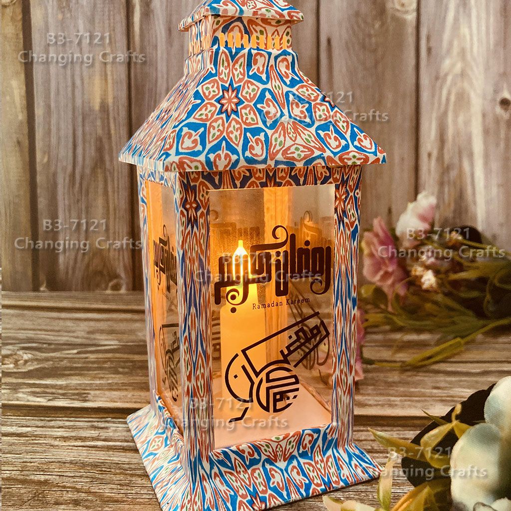 Ramadan plastic antique kerosene flame wind lamp Christmas creative decoration craft electronic candle stall goods import cross border shipment trembling sonic boom wedding road LED horse-light soft decoration prop fireplace 106 full figure