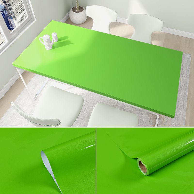 light green colorPearlescent self-adhesive tape with adhesive, moisture-proof, waterproof, refurbished wallpaper, kitchen lampblack stickers, cabinet stickers, furniture refurbished wardrobe, 60cm*3m