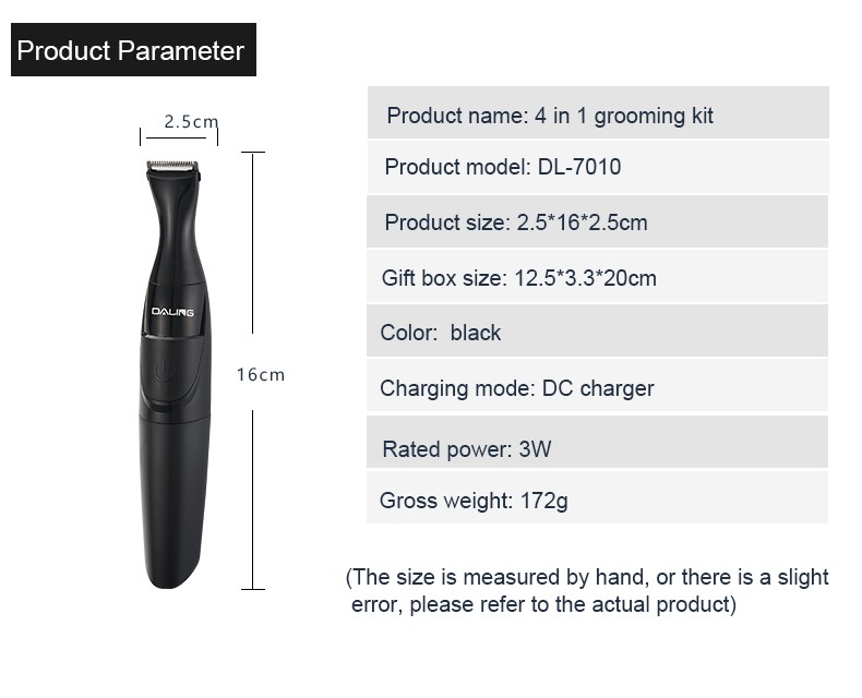 DALING Electric Nose Hair Trimmer DALING-7010, multi-functional nose hair trimmer, Eyebrow Trimmer, Cross-border detail image 12