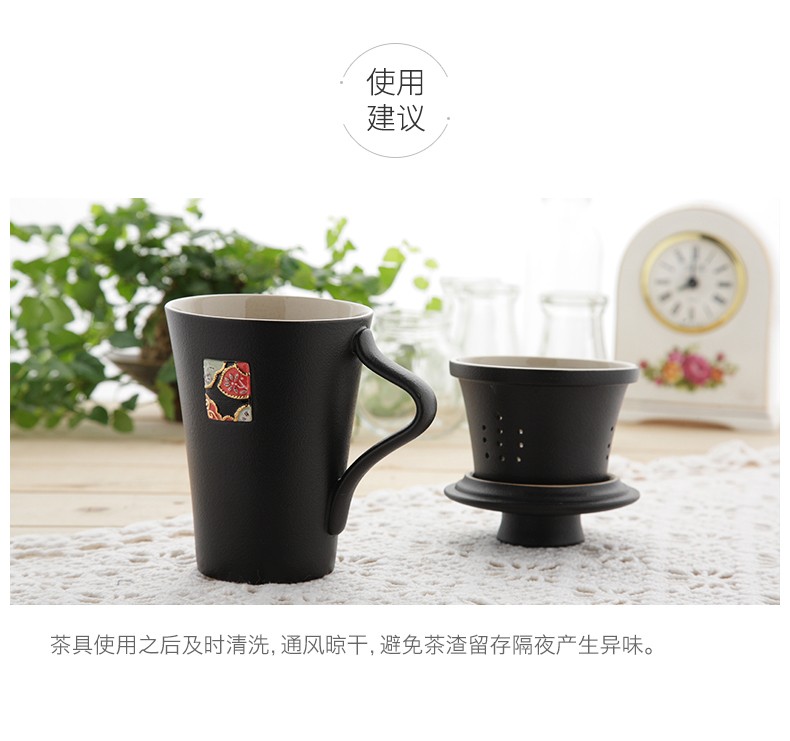 高档陆宝禅风福寿陶瓷盖杯375ML-金色年华礼盒详情图8