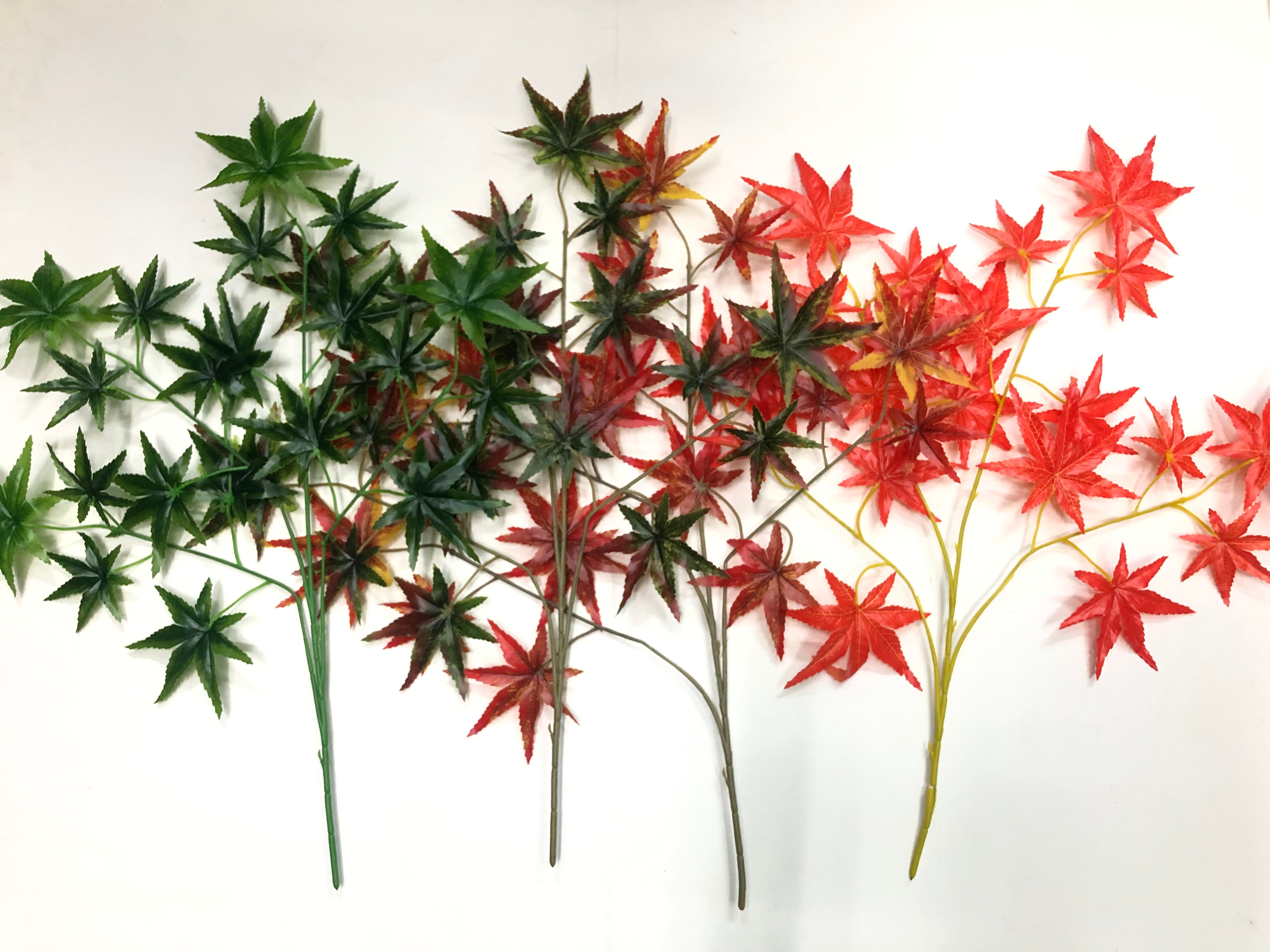 Canadian red maple branches, American big red maple, tactile red maple branches, artificial maple leaves, artificial red maple leaves, fake maple leaves, Xiangshan maple detail image 1