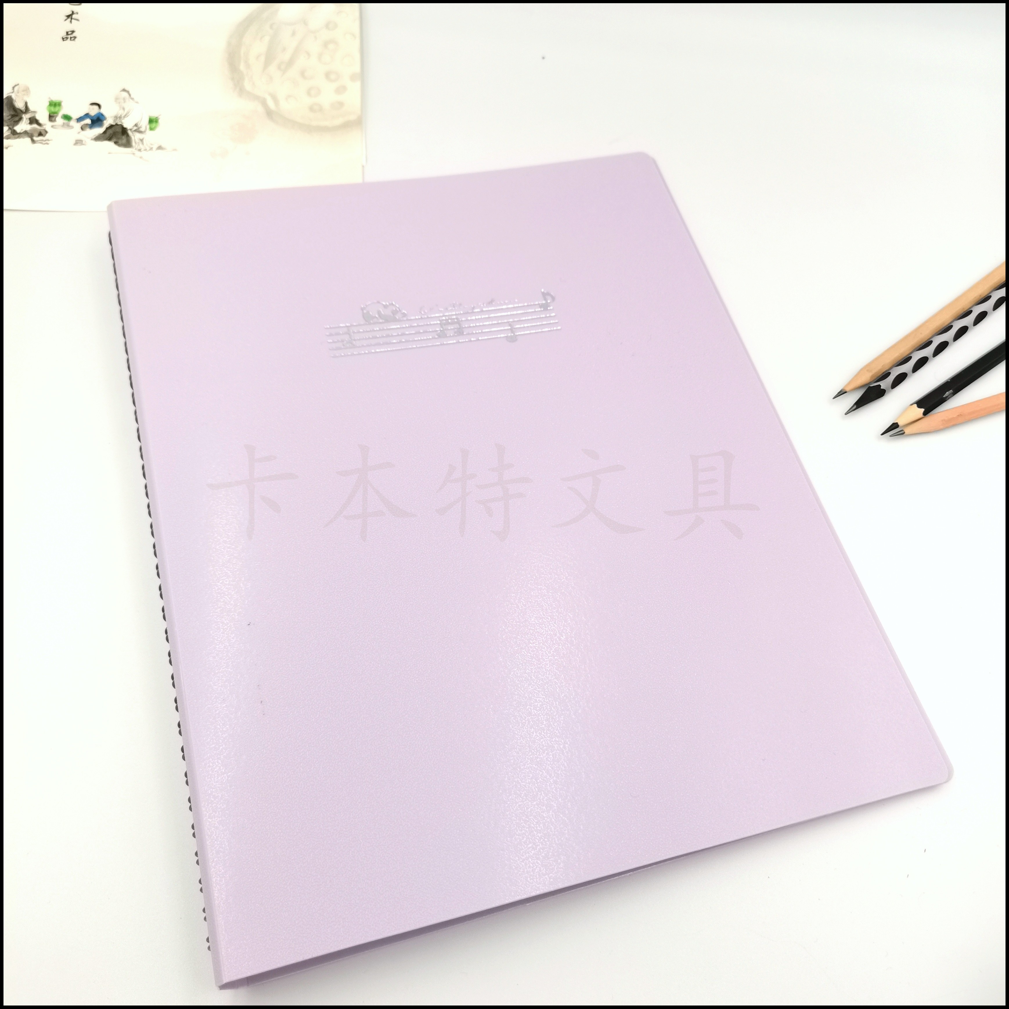 Frosted piano sheet music folder, 30-page student coil test paper folder, factory direct sales, storage book, piano sheet music detail image 3