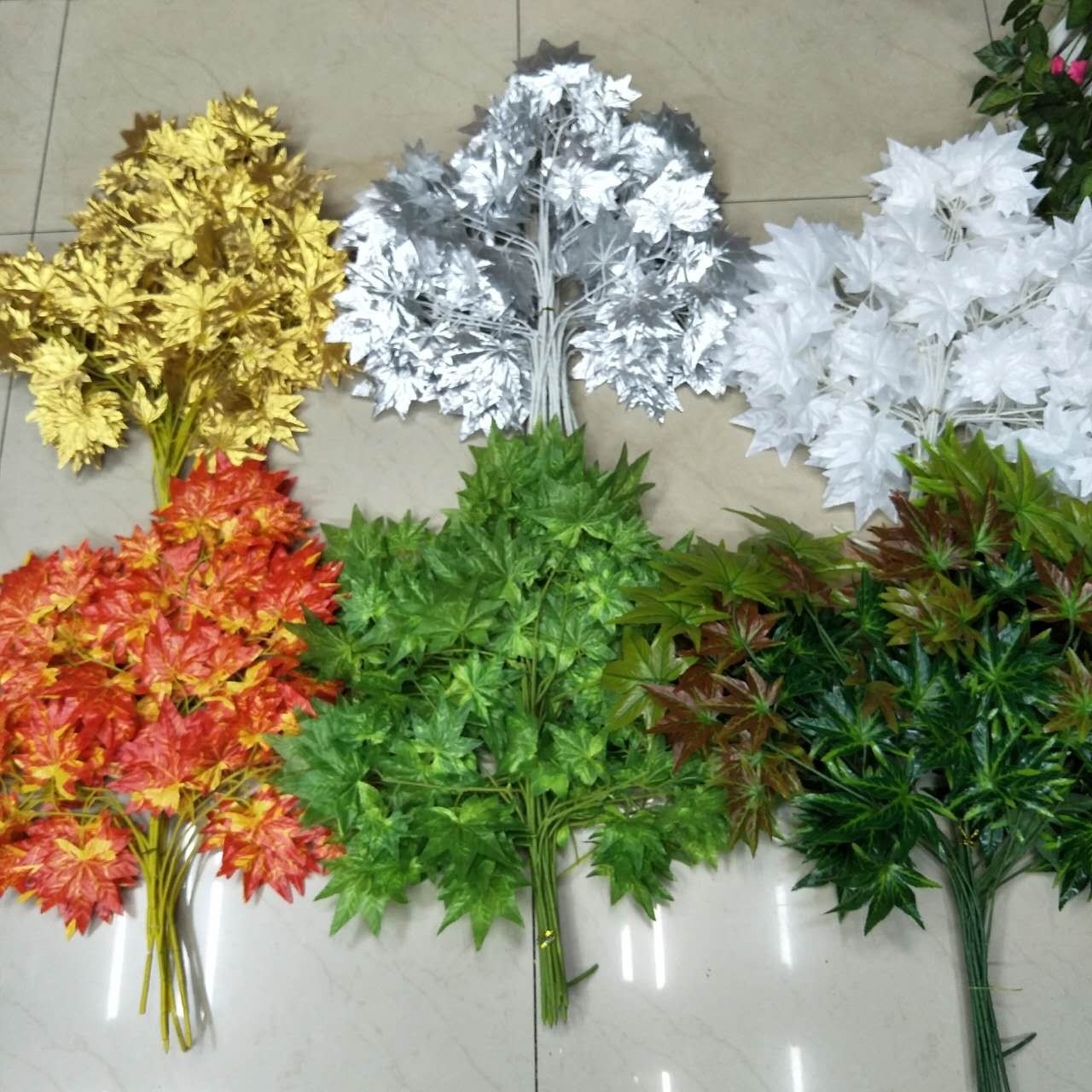 Canadian red maple branches, American big red maple, tactile red maple branches, artificial maple leaves, artificial red maple leaves, fake maple leaves, Xiangshan maple detail image 13