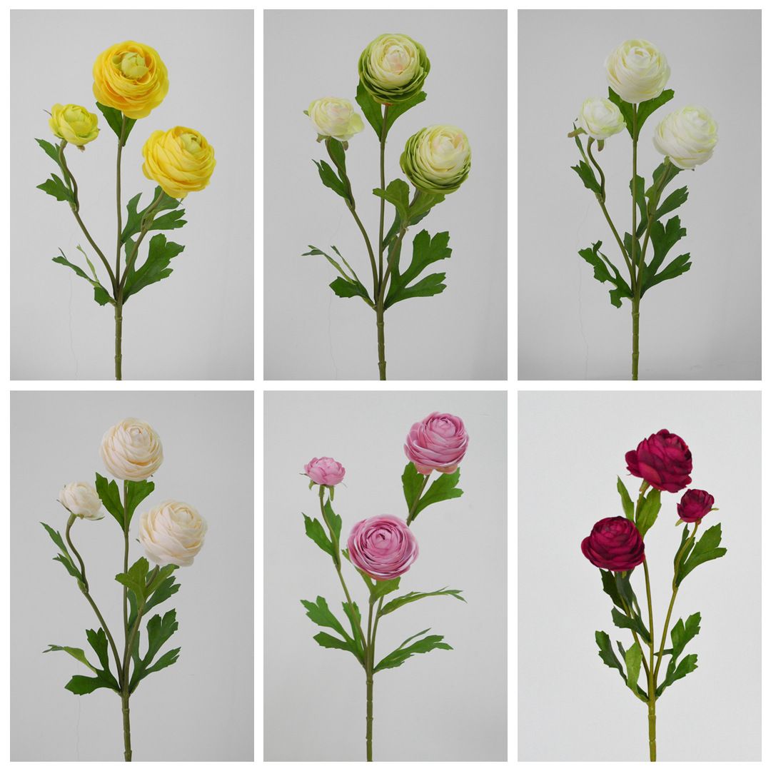Wholesale of 2021 new faux lotus 3-head dynamic small lotus and peony wedding bouquet decoration artificial flowers