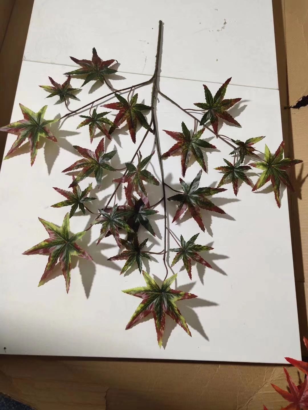 Canadian red maple branches, American big red maple, tactile red maple branches, artificial maple leaves, artificial red maple leaves, fake maple leaves, Xiangshan maple detail image 5
