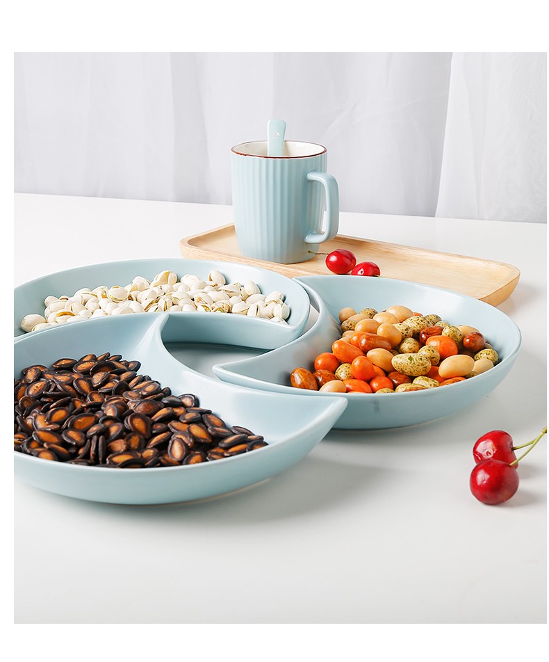 Tao Bao Wang Elegant Series Tableware 9-inch moon plate, vegetable plate, salad Plate, ceramic tableware pic 7