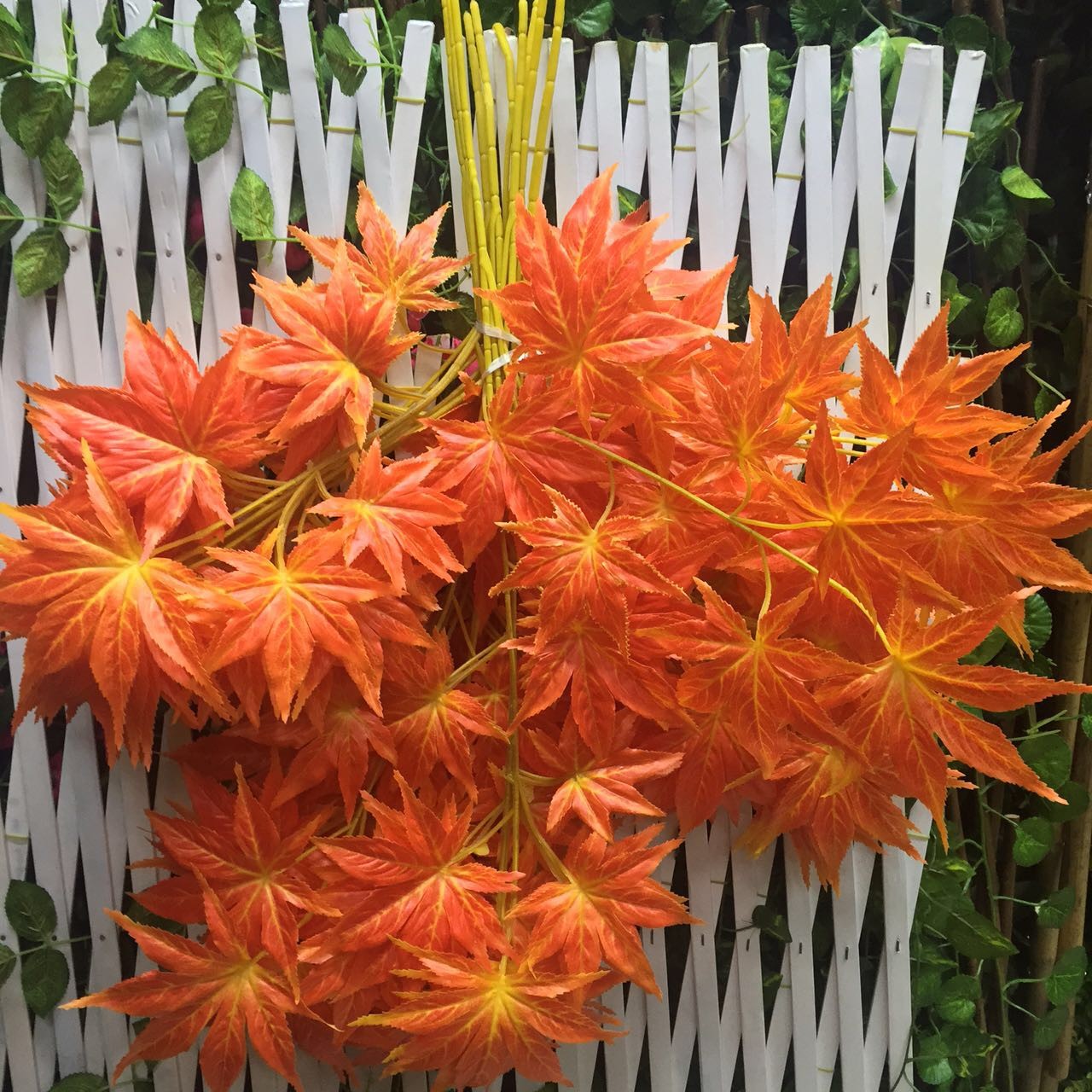 Canadian red maple branches, American big red maple, tactile red maple branches, artificial maple leaves, artificial red maple leaves, fake maple leaves, Xiangshan maple detail image 10