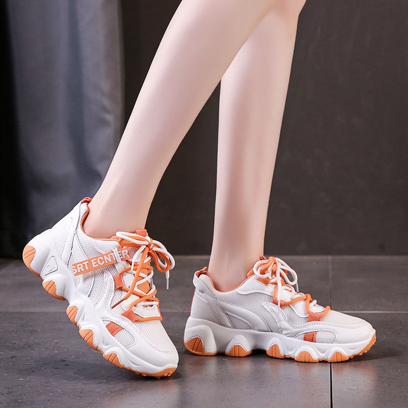 2021夏季新款潮鞋韩版潮流百搭轻便女士透气春季老爹运动休闲女鞋产品图