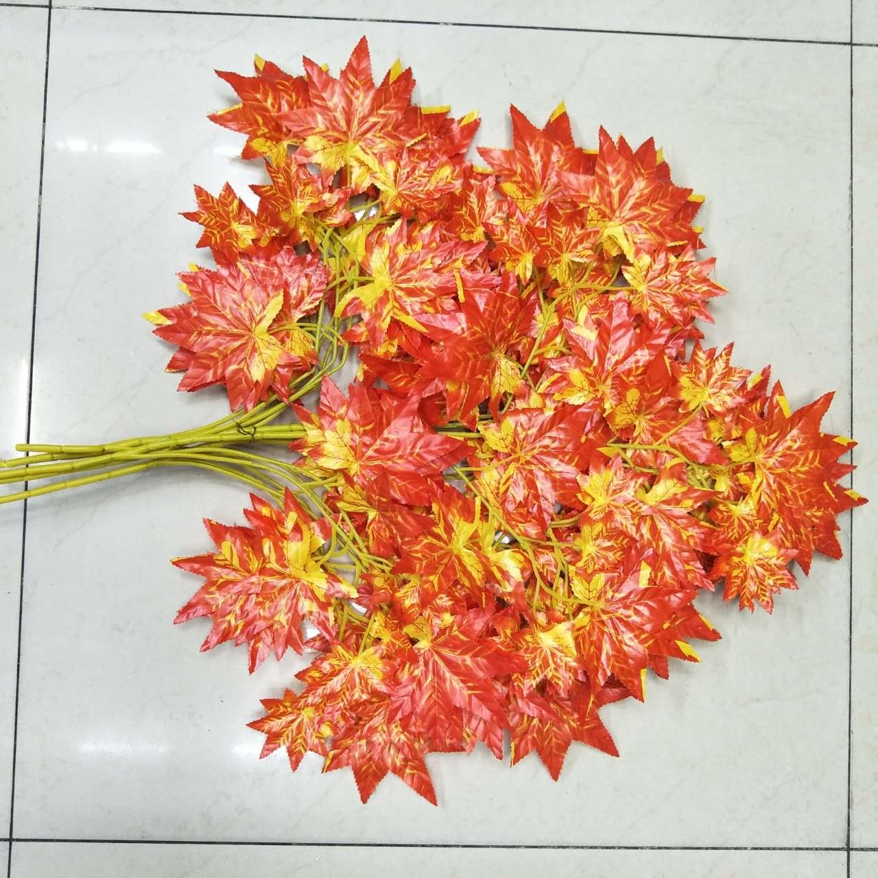 Canadian red maple branches, American big red maple, tactile red maple branches, artificial maple leaves, artificial red maple leaves, fake maple leaves, Xiangshan maple detail image 12