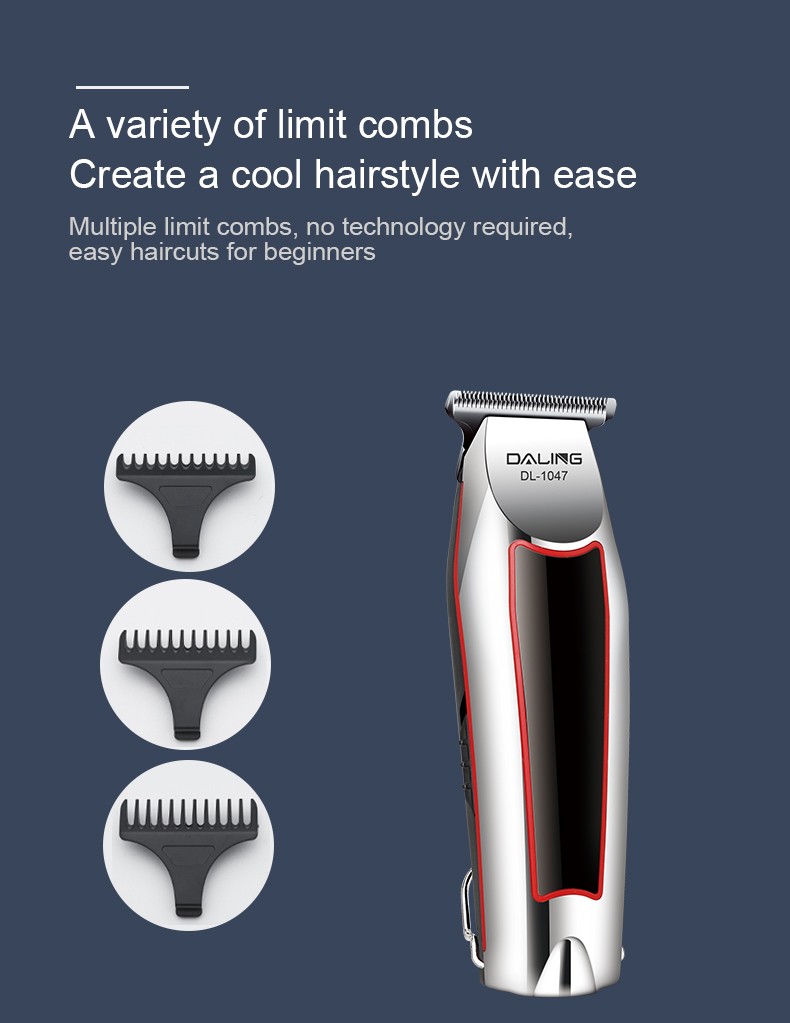 达玲DALING-1047专业充电式油头理发器剃光头大功率电推剪批发详情8