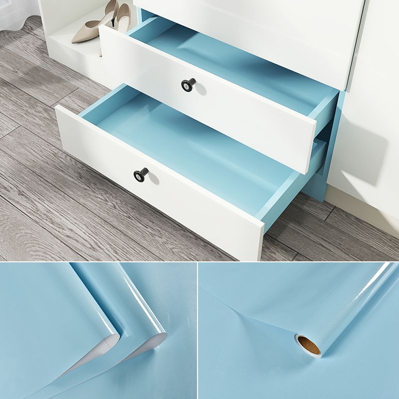blue color Pearlescent self-adhesive tape with adhesive, moisture-proof, waterproof, refurbished wallpaper, kitchen lampblack stickers, cabinet stickers, furniture refurbished wardrobe, 60cm*3m