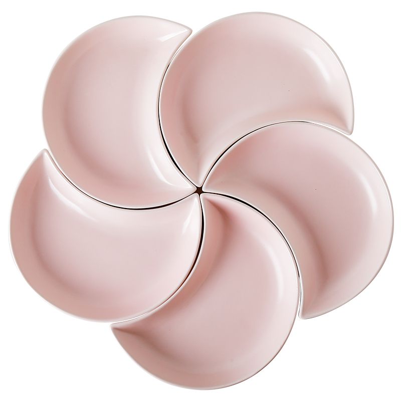 Tao Bao Wang Elegant Series Tableware 9-inch moon plate, vegetable plate, salad Plate, ceramic tableware Item Picture