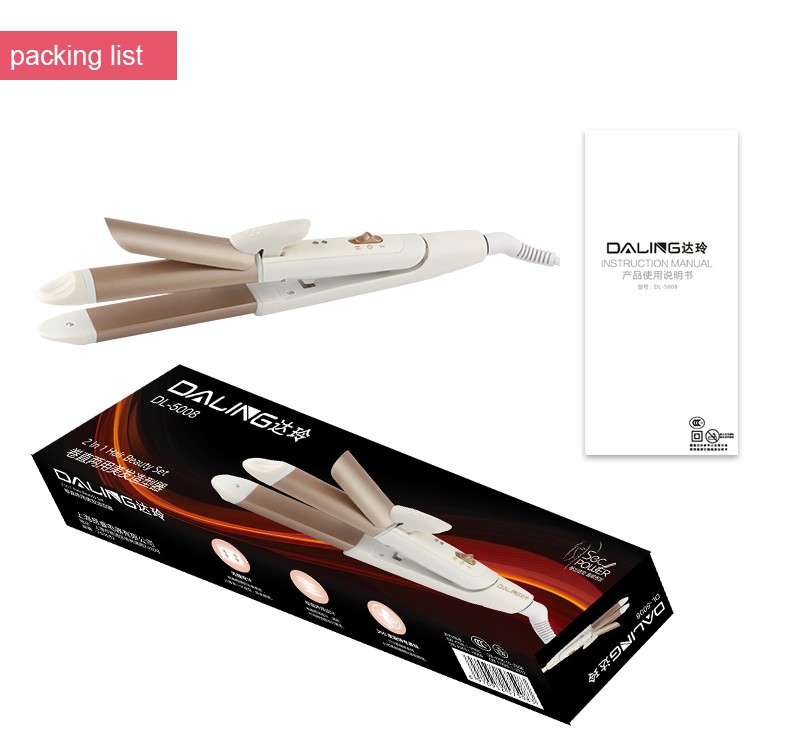 DALING-5008 Ladies' Hair Curler, plug-in ladies' hair curler, hairdressing device, curls bangs without damaging hair and preventing scalding hands, wholesale cross-border detail image 11