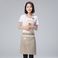 可爱日系韩版时尚围裙防油防污成人女士拼接小熊围腰工作服罩衣产品图