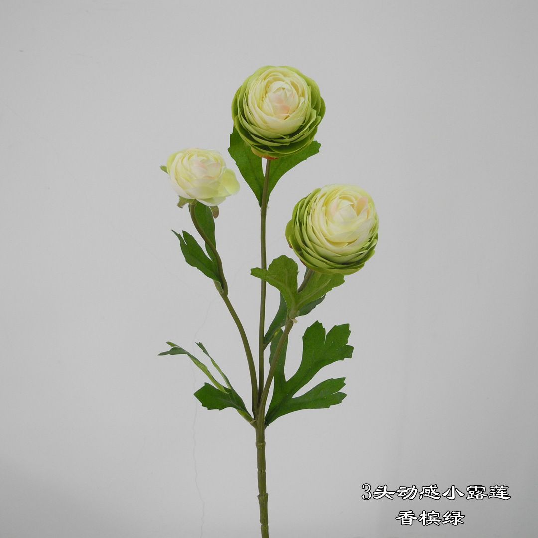 Wholesale of 2021 new faux lotus 3-head dynamic small lotus and peony wedding bouquet decoration artificial flowers Application Scenario