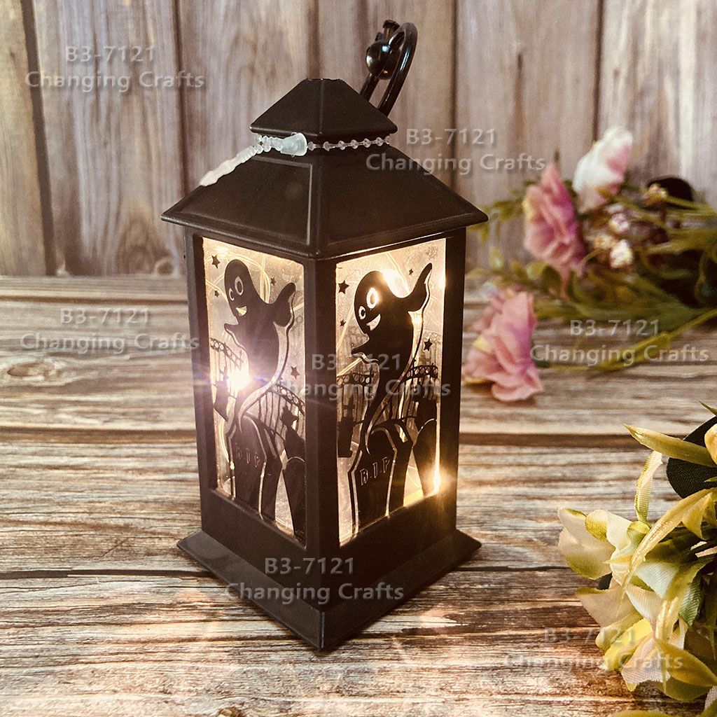 Ramadan plastic antique kerosene flame wind lamp Christmas creative decoration craft electronic candle stall goods import cross border shipment trembling sonic boom wedding road LED horse light soft decoration prop fireplace 146 Specification drawing