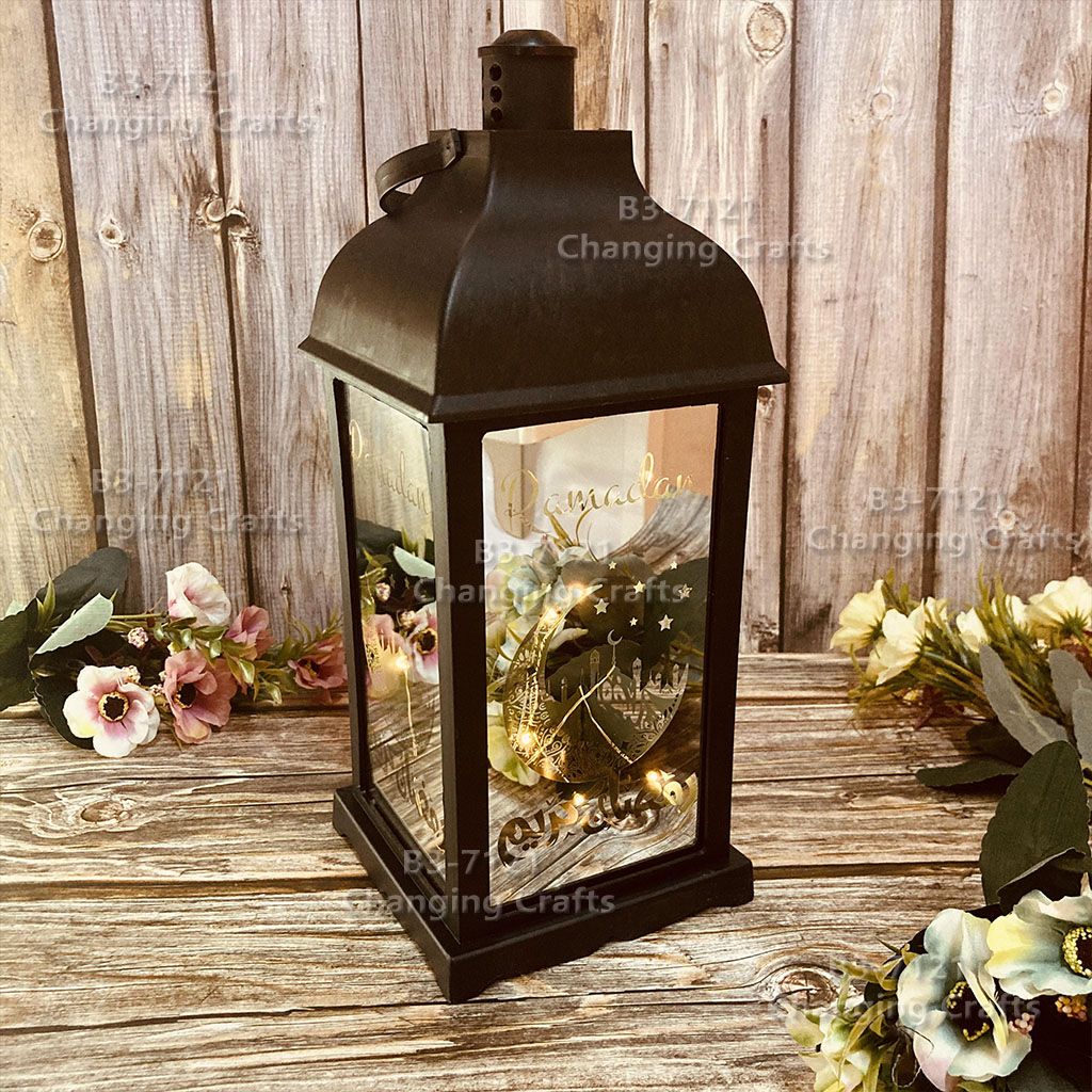 Ramadan Christmas lantern, antique kerosene flame, plastic creative decoration, electronic candle, street stall goods, imported cross-border batch, trembling sound, bestseller, wedding guide, LED horse lantern, soft decoration props, fireplace 195