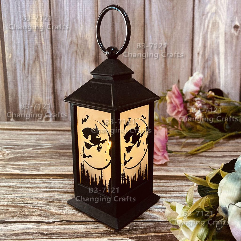 Ramadan plastic antique kerosene flame wind lamp Christmas creative decoration craft electronic candle stall goods import cross border shipment trembling sonic boom wedding road LED horse light soft decoration prop fireplace 146 Application Scenario