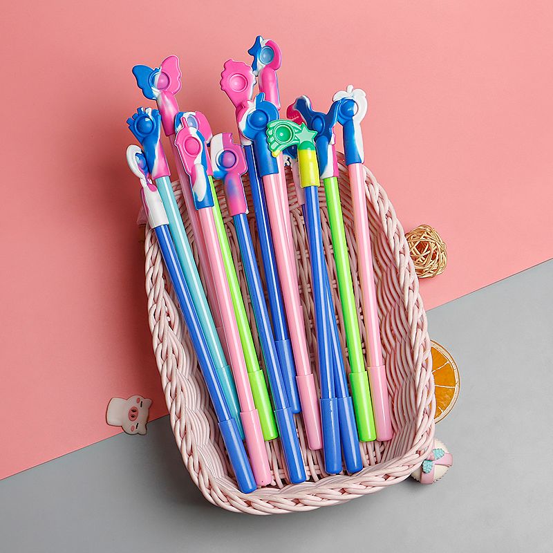 Cute soft glue cute neutral pen Black ink pen Black signature pen School supplies School supplies Stationery