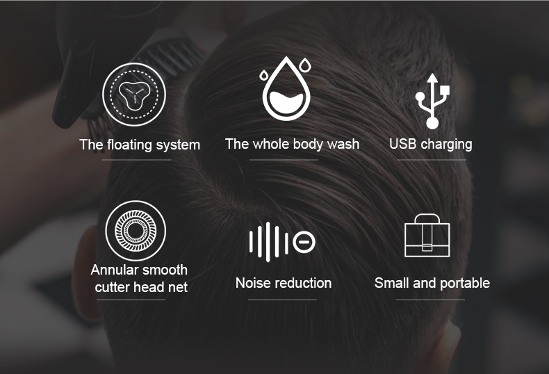 DALING-9036 Electric shaver, Men's rotary razor, two-head washable wholesale detail image 2