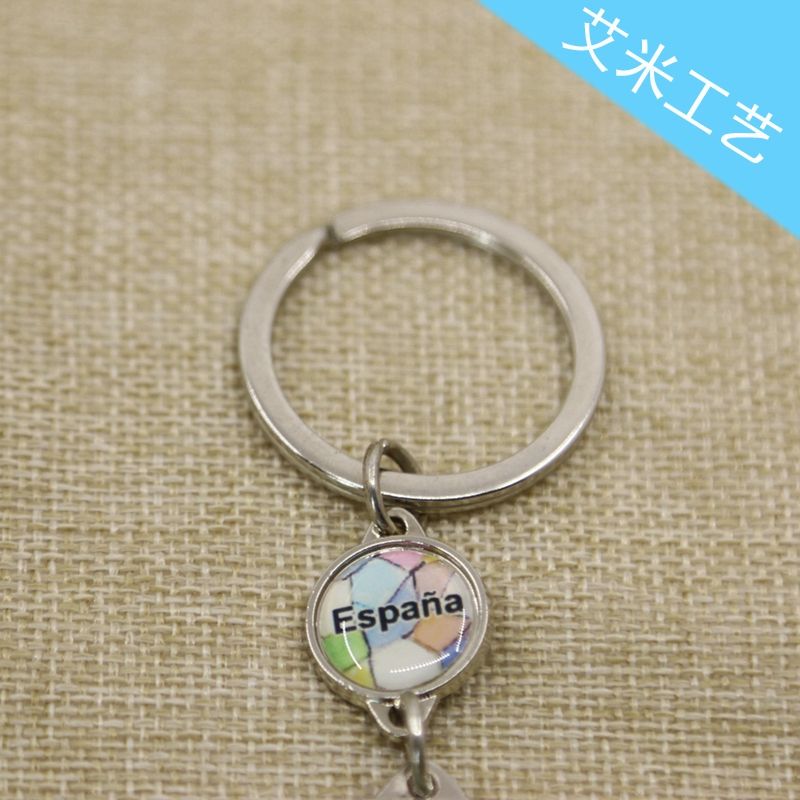 Direct sales of metal zinc alloy keychains, plastic acrylic keychains, No. 42 from Yiwu factory Specification image