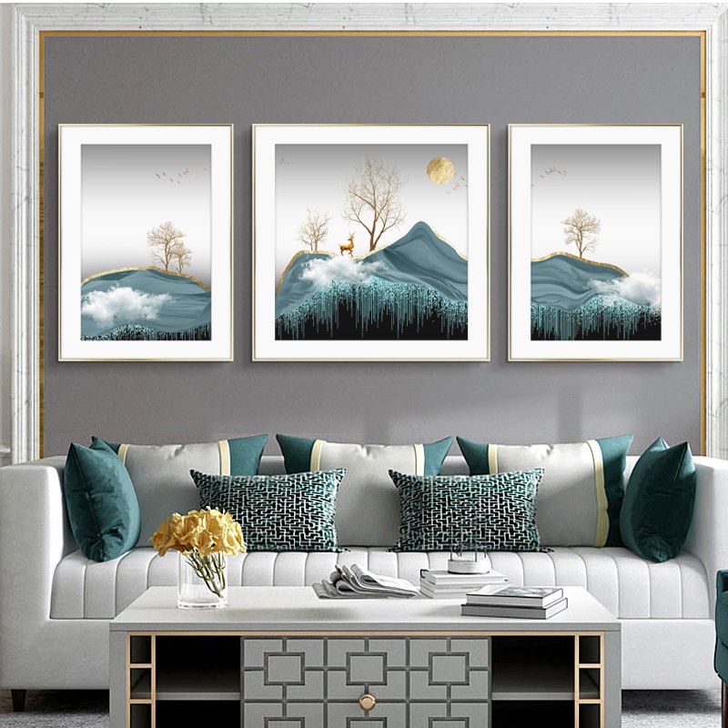 Xiangyun Rui Lu Modern Light Luxury Living Room Decoration Simple Atmosphere Abstract Sofa Background Painting Mural Bedroom Painting full figure
