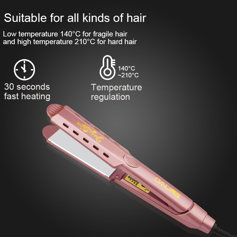 DALING-5019 Women's Hair Straightener, plug-in women's hair straightener, wholesale cross-border Specification image