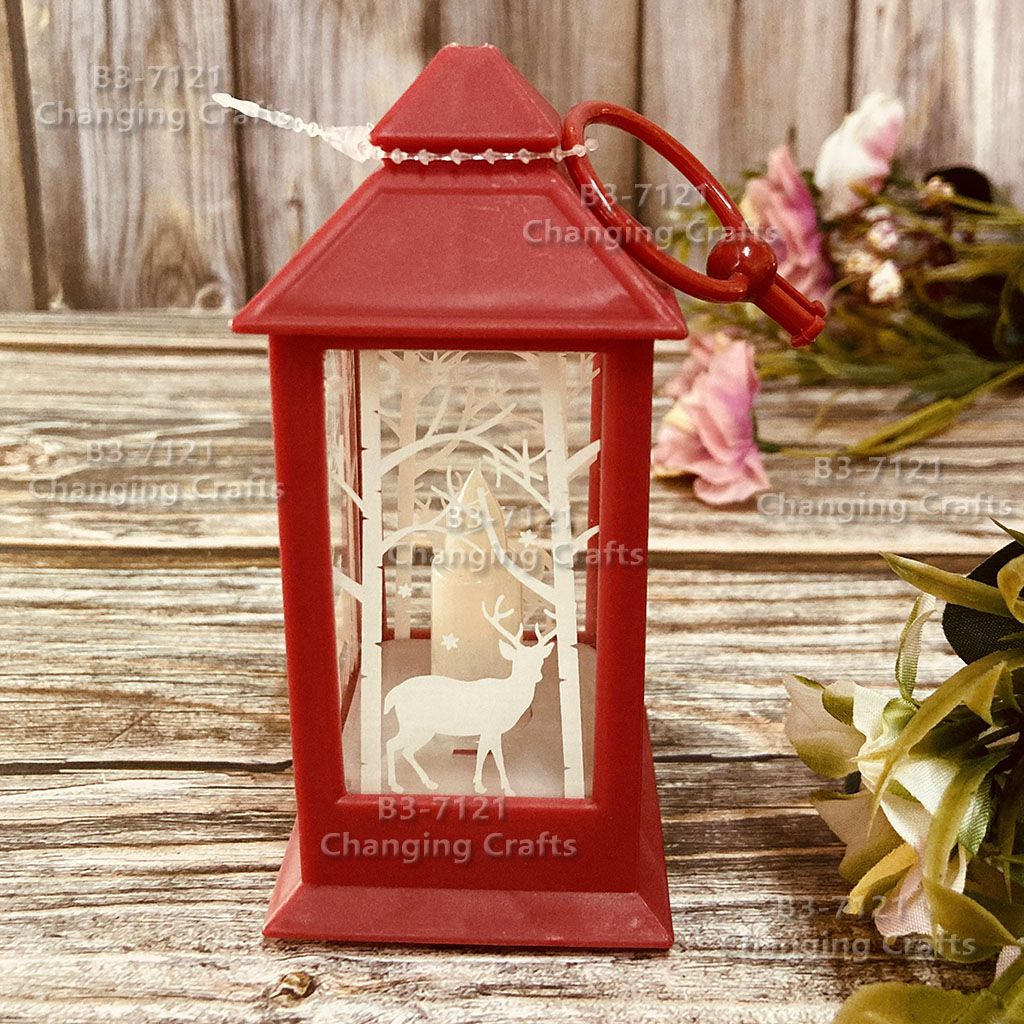 Ramadan plastic antique kerosene flame wind lamp Christmas creative decoration craft electronic candle stall goods import cross border shipment trembling sonic boom wedding road LED horse light soft decoration prop fireplace 146 Item Picture