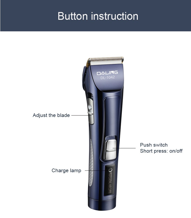 DALING-1042 household electric hair clipper, rechargeable electric clipper, wholesale of hair clippers across borders detail image 12