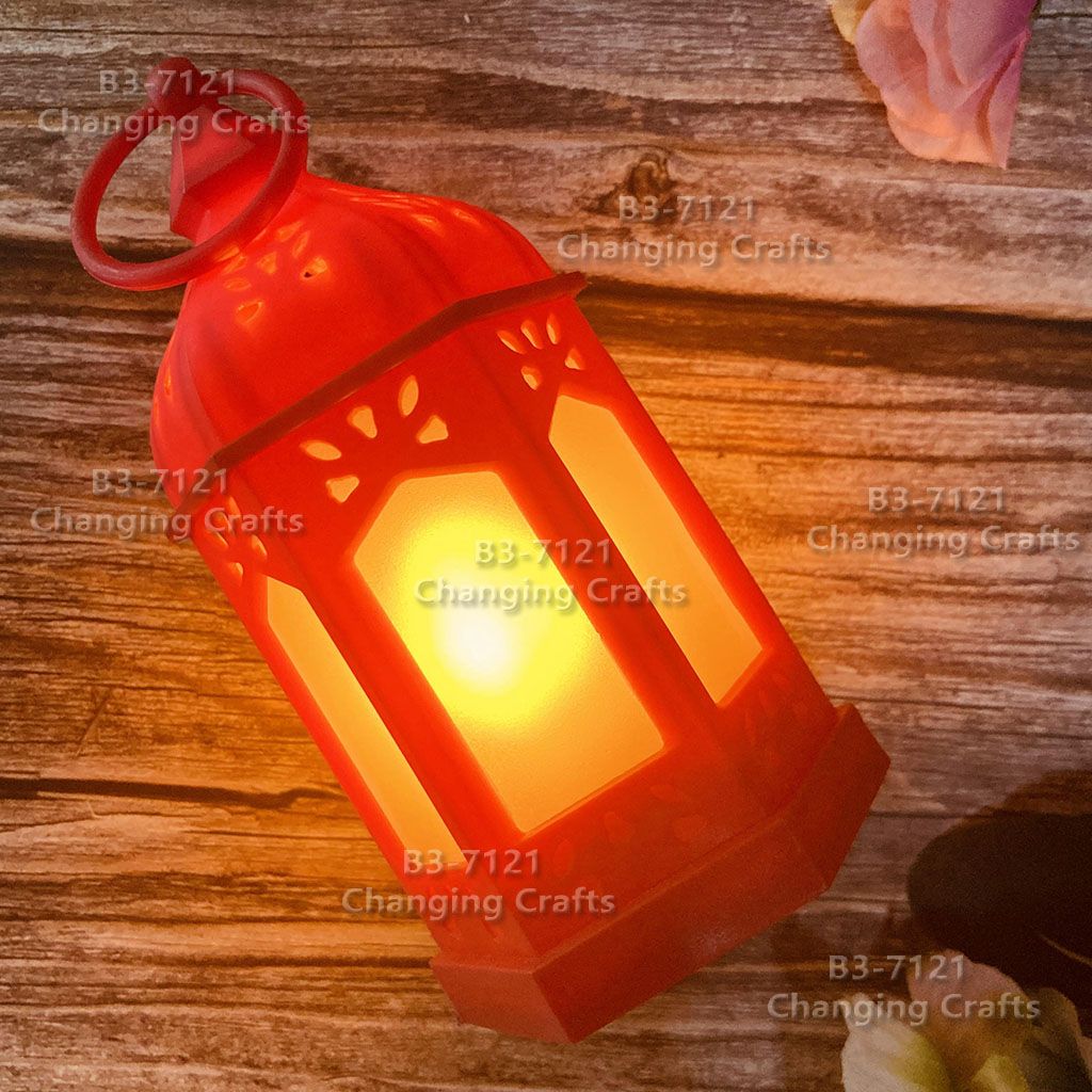 141 Ramadan plastic antique kerosene flame wind lamp Christmas creative decoration craft electronic candle stall goods import cross border batch trembling sonic boom wedding road LED horse-light soft decoration prop fireplace Item Picture