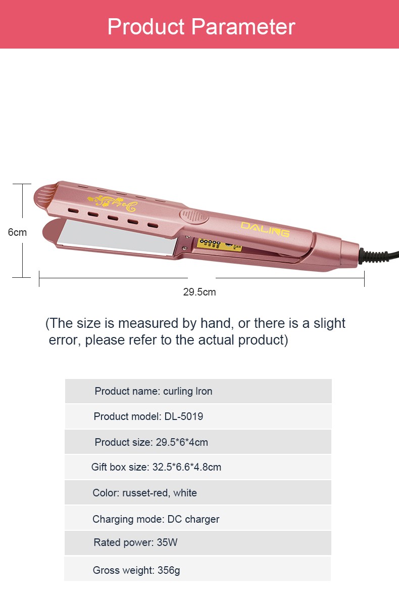 DALING-5019 Women's Hair Straightener, plug-in women's hair straightener, wholesale cross-border detail image 10