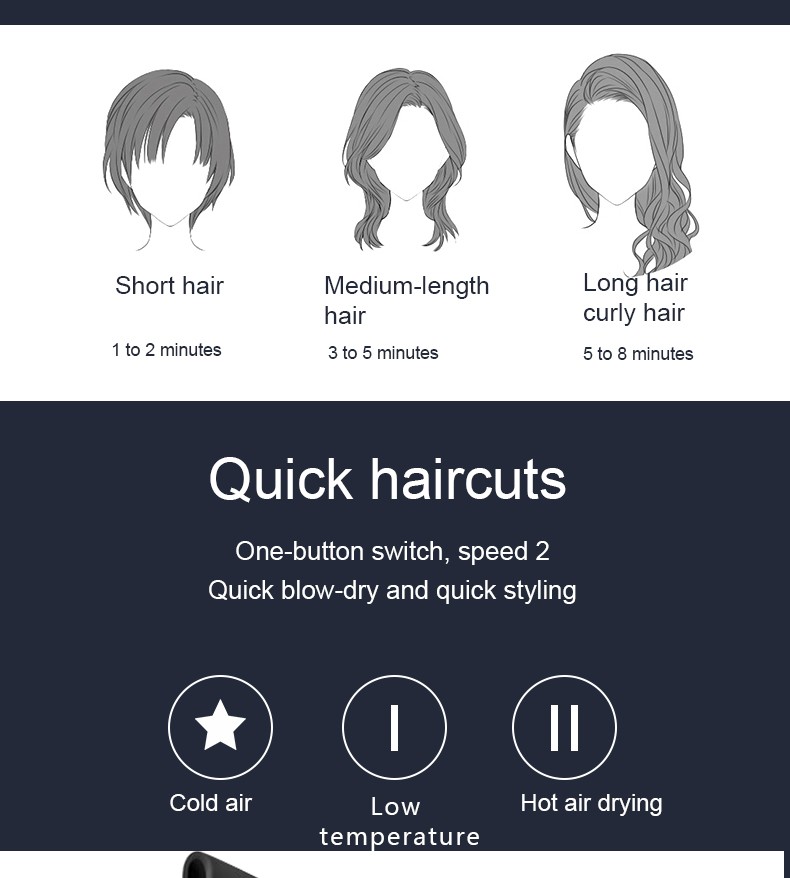 DALING-3009 hair dryer, high-power hair dryer, household cold and hot air hair dryer, wholesale cross-border pic 8