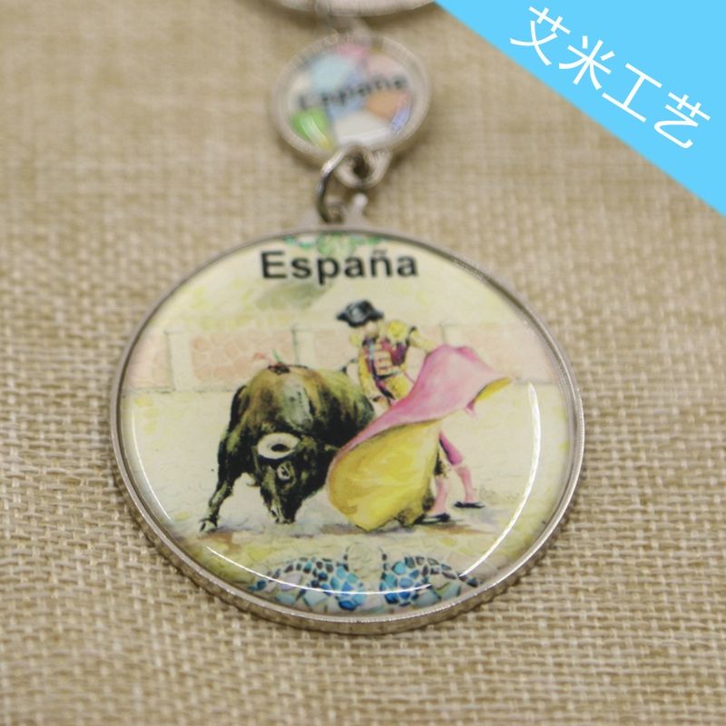 Direct sales of metal zinc alloy keychains, plastic acrylic keychains, No. 42 from Yiwu factory details Picture
