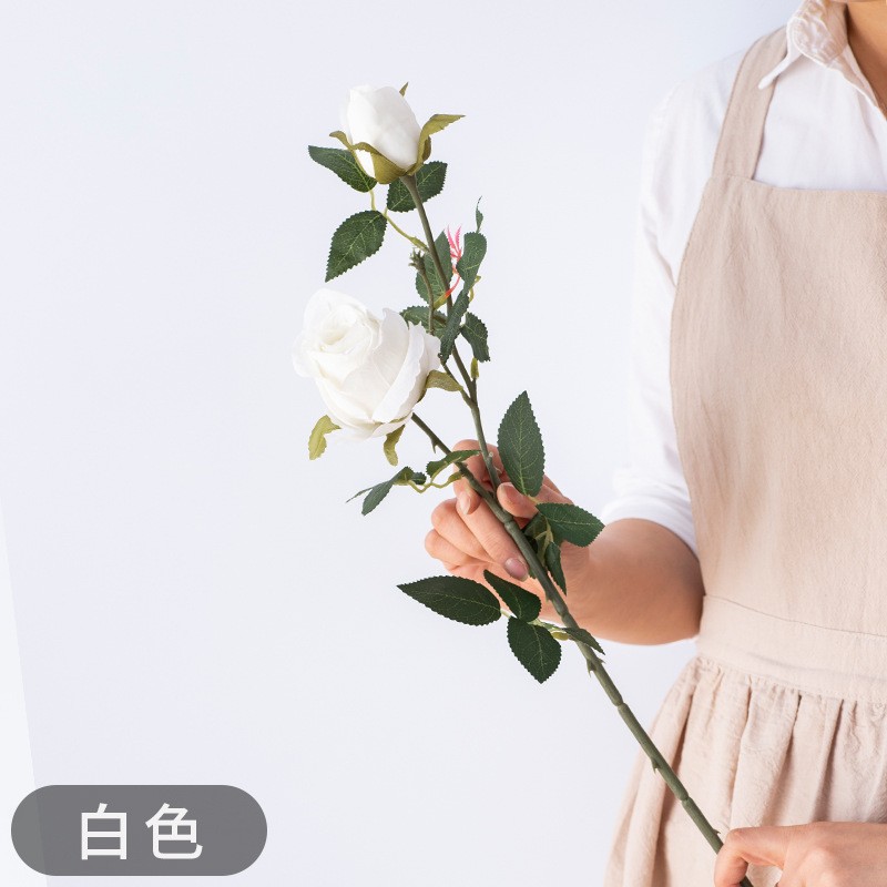 Wholesale of high-end artificial Bulgarian roses, single-stem artificial flowers, artificial flowers, bouquets, home and wedding decoration flowers detail image 16