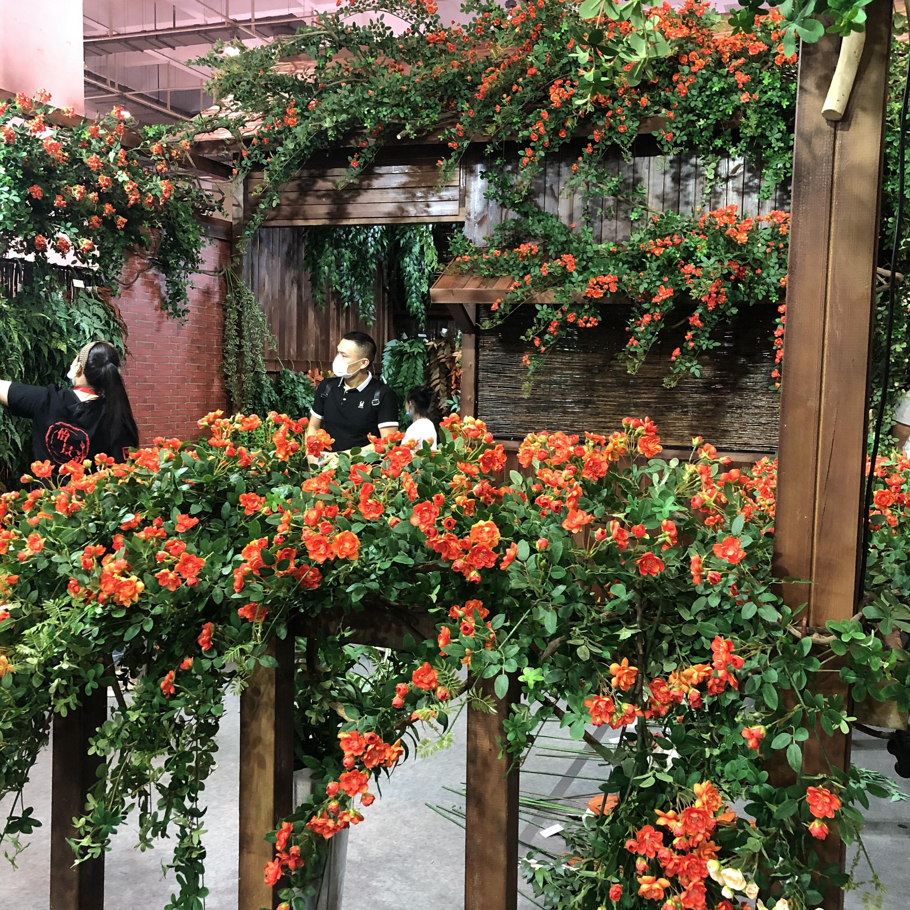 Wedding artificial flowers, large crape myrtle decoration, garden landscaping, artificial flowers, silk flowers, engineering decoration, crape myrtle flower manufacturer wholesale pic 6