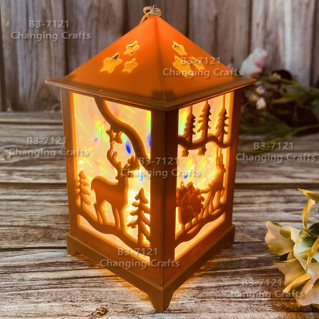 Ramadan plastic antique kerosene flame wind lamp Christmas creative decoration craft electronic candle stall goods import cross border batch trembling sonic boom wedding road LED horse-light soft decoration prop fireplace 156 Item Picture