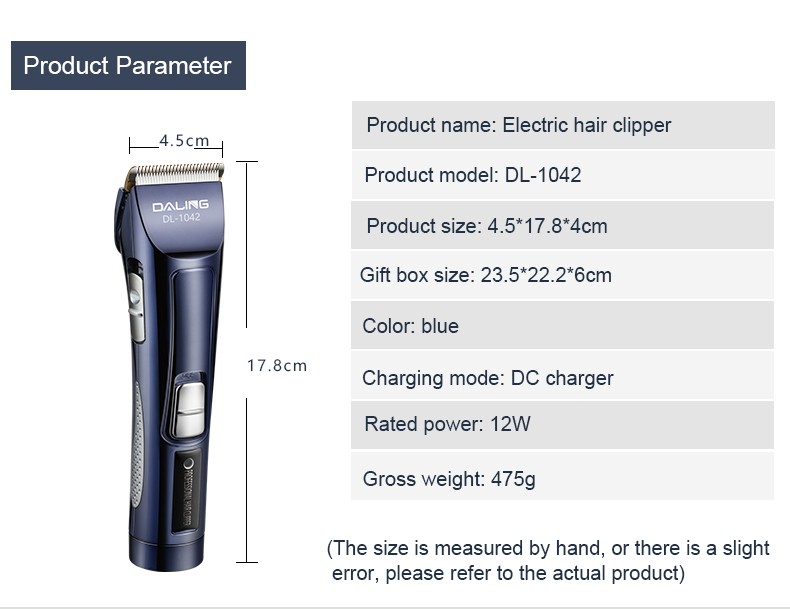 DALING-1042 household electric hair clipper, rechargeable electric clipper, wholesale of hair clippers across borders detail image 13