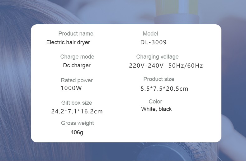 DALING-3009 hair dryer, high-power hair dryer, household cold and hot air hair dryer, wholesale cross-border pic 14