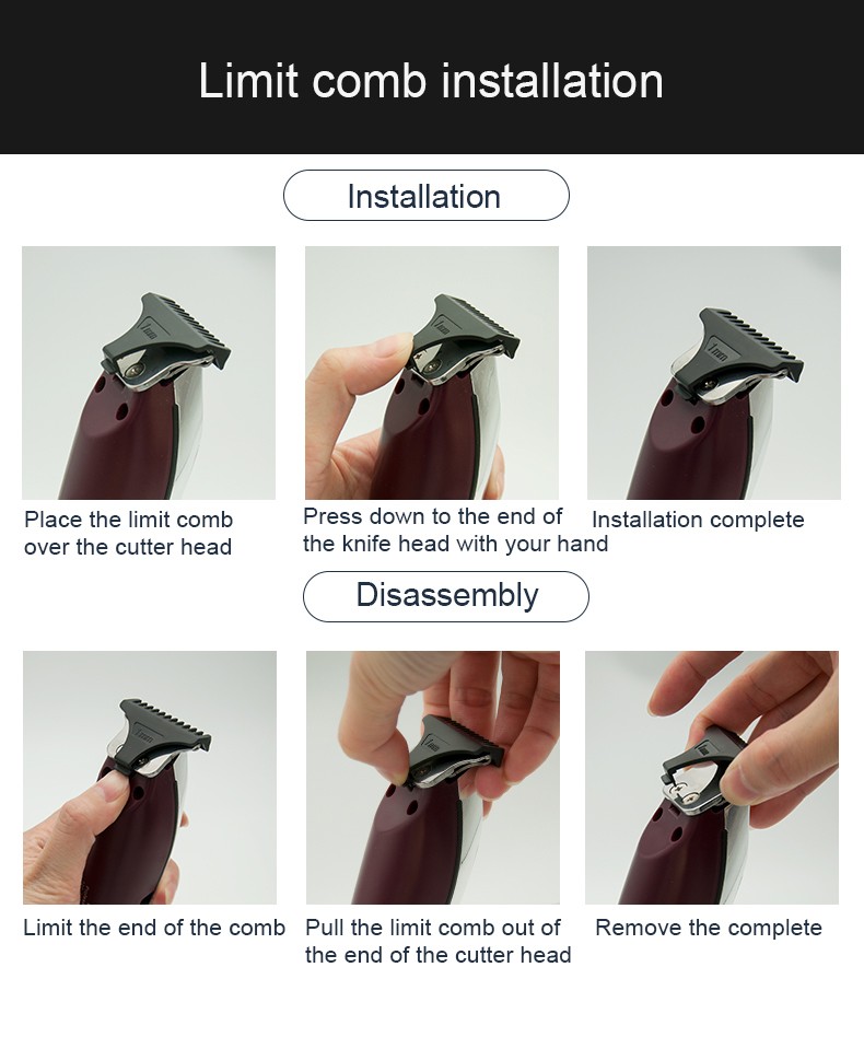 DALING-1056 Professional rechargeable oil head power cord hair clipper for shaving heads and high-power push scissors wholesale pic 12