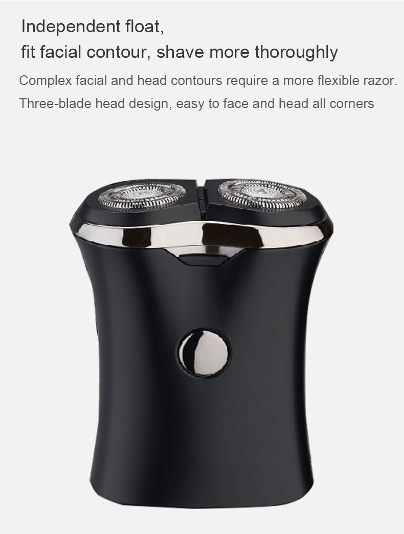 DALING-9036 Electric shaver, Men's rotary razor, two-head washable wholesale detail image 3