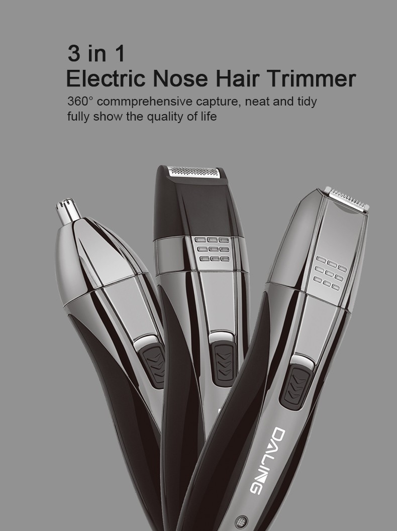 DALING Electric Nose Hair Trimmer Daling 7007, multi-functional sideburns and eyebrow trimmer for cross-border use detail image 1